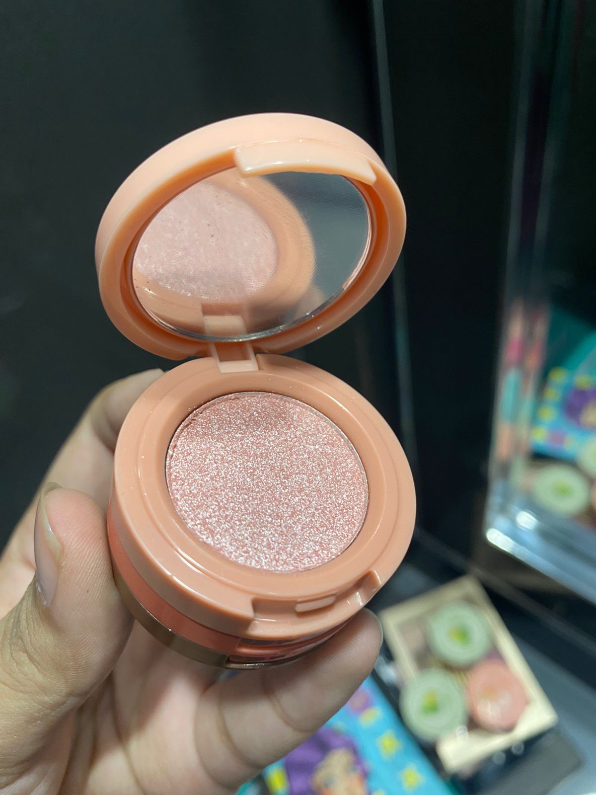 3 in 1 Mini Blusher + Highlighter Eyeshadow Pallet