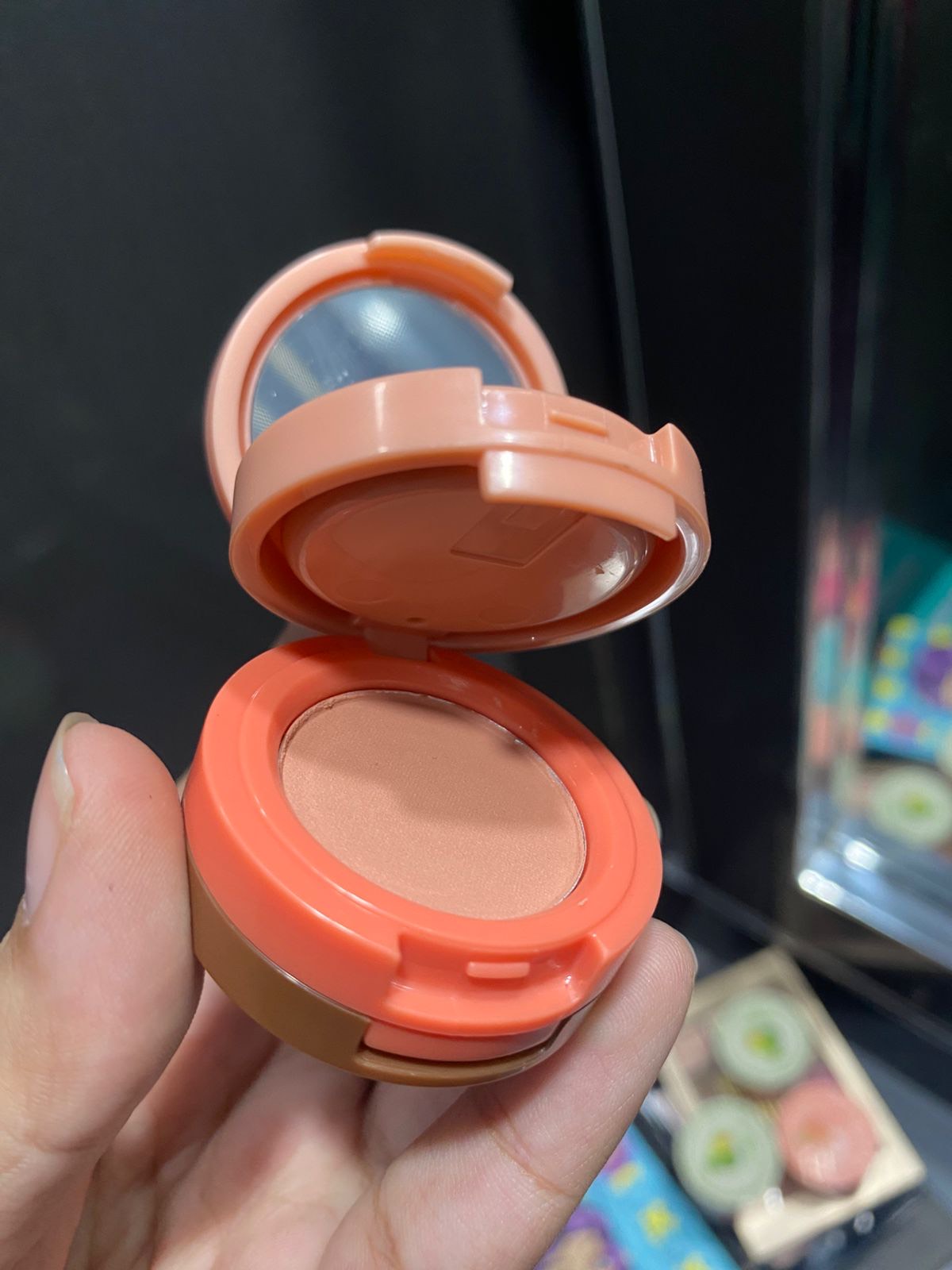 3 in 1 Mini Blusher + Highlighter Eyeshadow Pallet